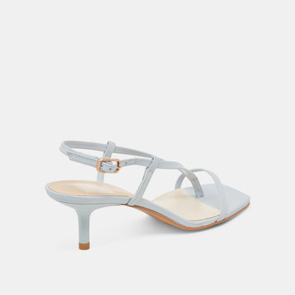 LAURY HEELS ICE BLUE LEATHER | Dolce Vita