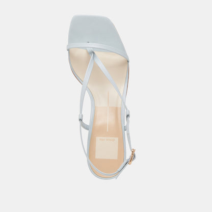LAURY HEELS ICE BLUE LEATHER | Dolce Vita