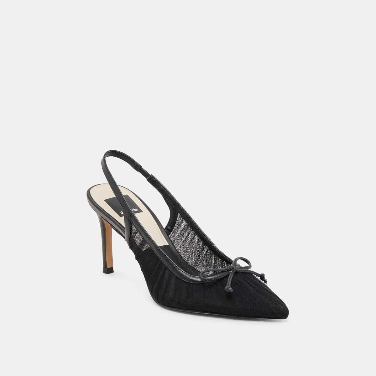 Yela Black Tulle Heels | Dolce Vita