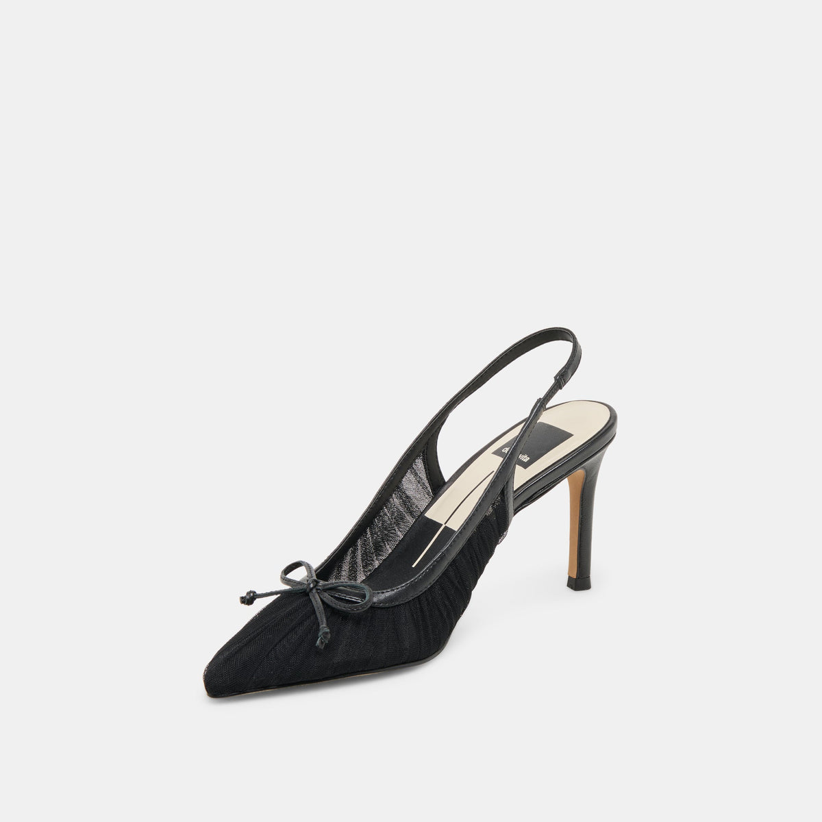 Yela Black Tulle Heels | Dolce Vita