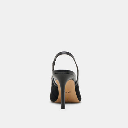 Yela Black Tulle Heels | Dolce Vita