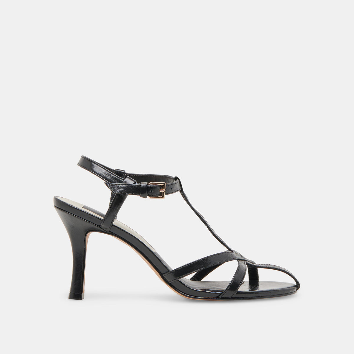 LIANE HEELS MIDNIGHT CRINKLE PATENT | Dolce Vita