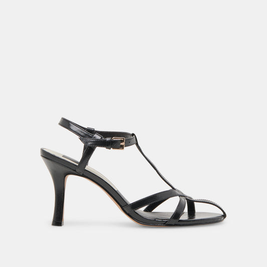 LIANE HEELS MIDNIGHT CRINKLE PATENT | Dolce Vita