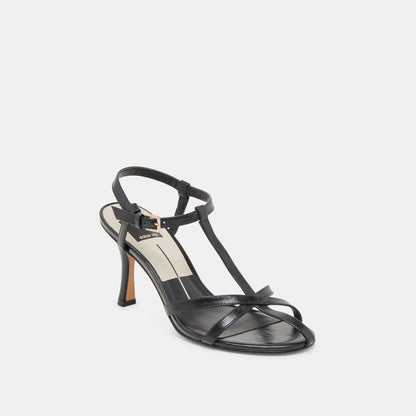 LIANE HEELS MIDNIGHT CRINKLE PATENT | Dolce Vita