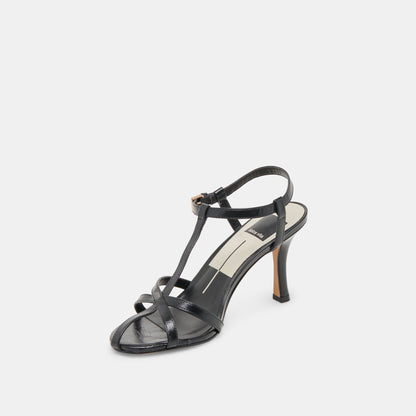 LIANE HEELS MIDNIGHT CRINKLE PATENT | Dolce Vita