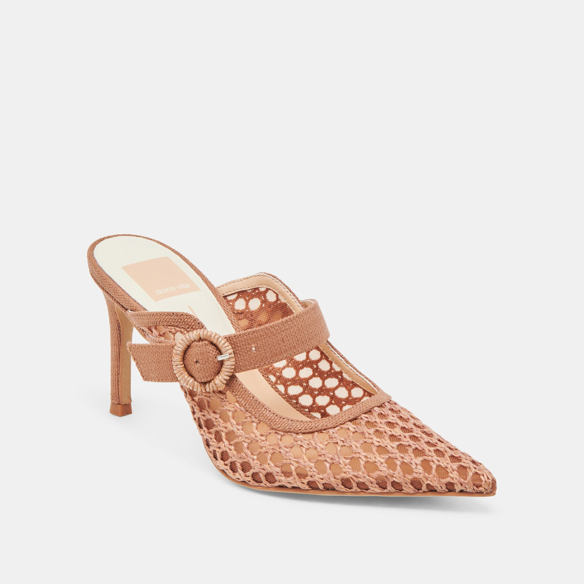 KEEKEE HEELS SADDLE WOVEN RAFFIA | Dolce Vita