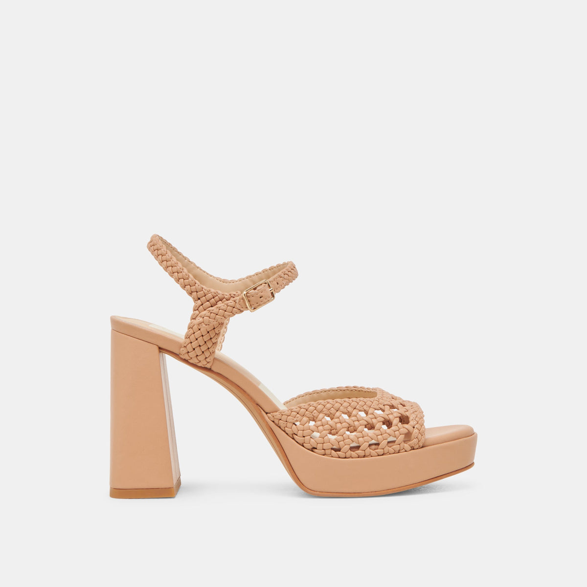 PEYTEN WIDE HEELS CAFE WOVEN STELLA | Dolce Vita