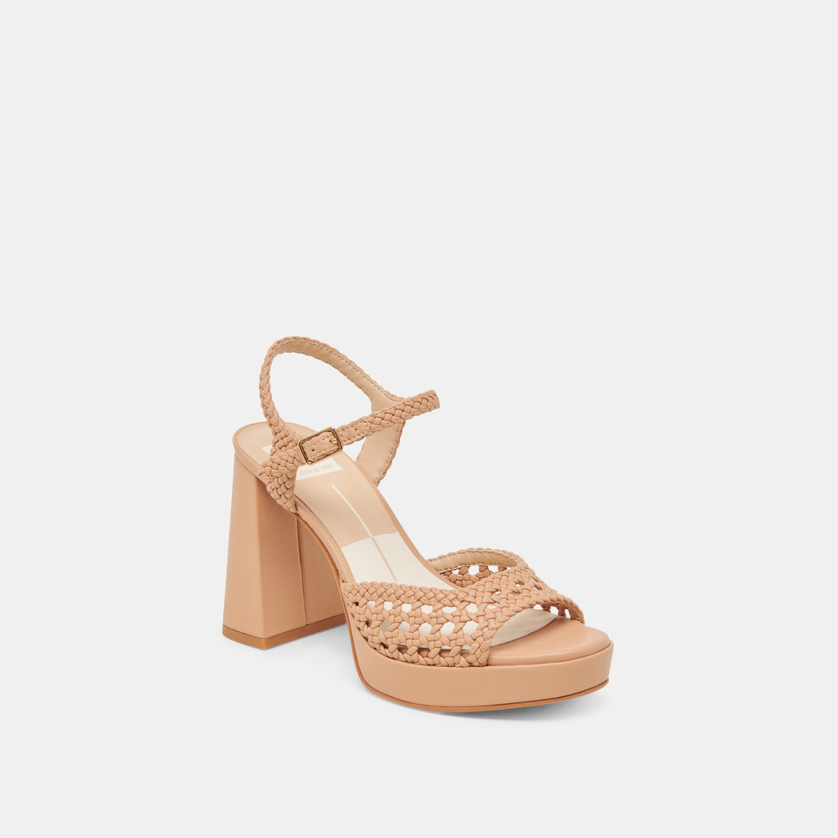 PEYTEN WIDE HEELS CAFE WOVEN STELLA | Dolce Vita