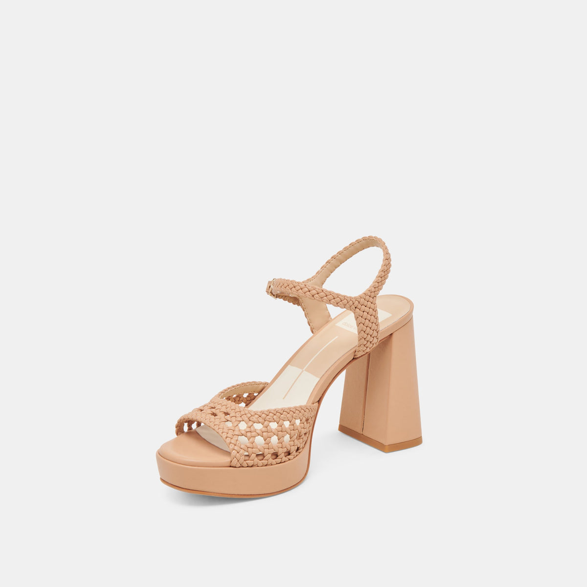 PEYTEN WIDE HEELS CAFE WOVEN STELLA | Dolce Vita