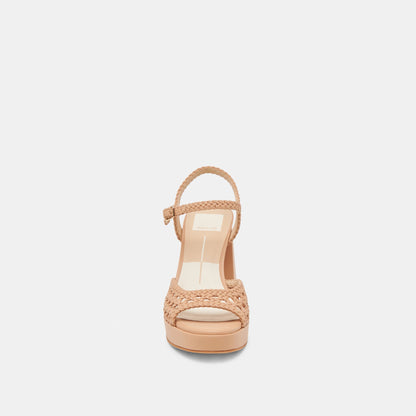 PEYTEN WIDE HEELS CAFE WOVEN STELLA | Dolce Vita