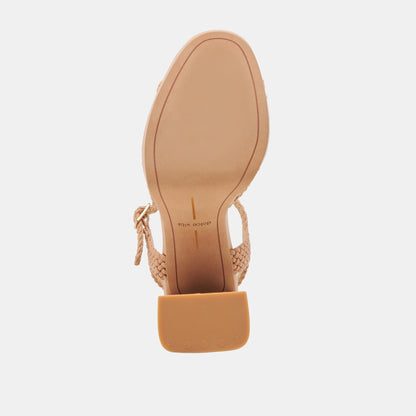 PEYTEN WIDE HEELS CAFE WOVEN STELLA | Dolce Vita