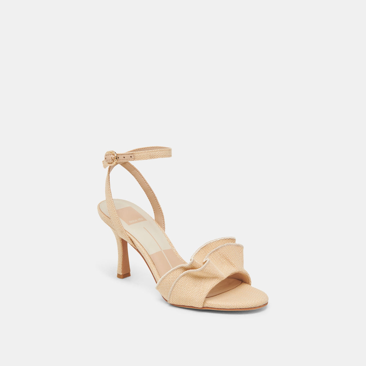 LUNETE HEELS LT NATURAL WOVEN RAFFIA | Dolce Vita