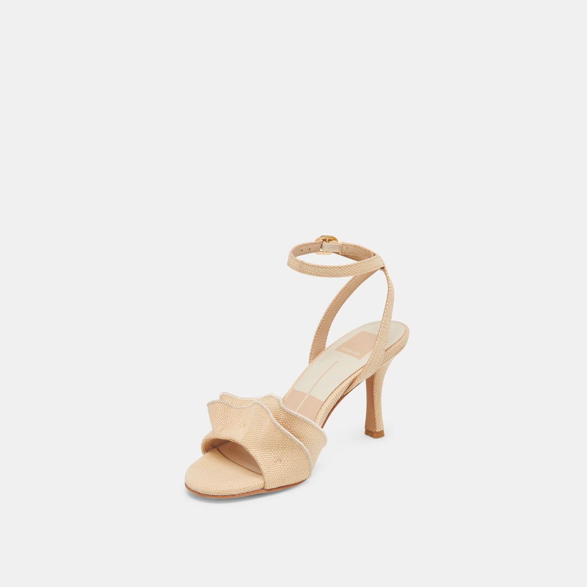 LUNETE HEELS LT NATURAL WOVEN RAFFIA | Dolce Vita