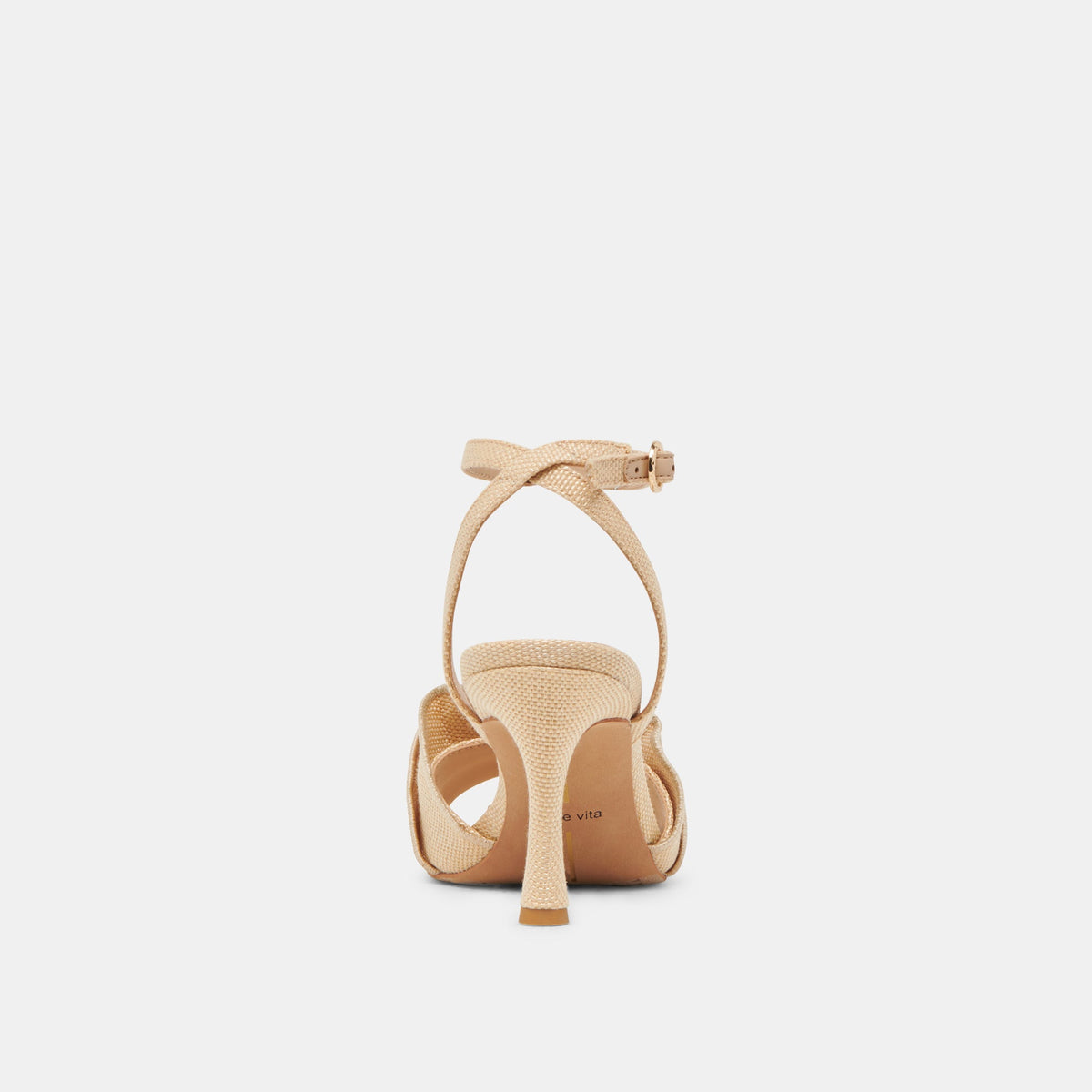 LUNETE HEELS LT NATURAL WOVEN RAFFIA | Dolce Vita
