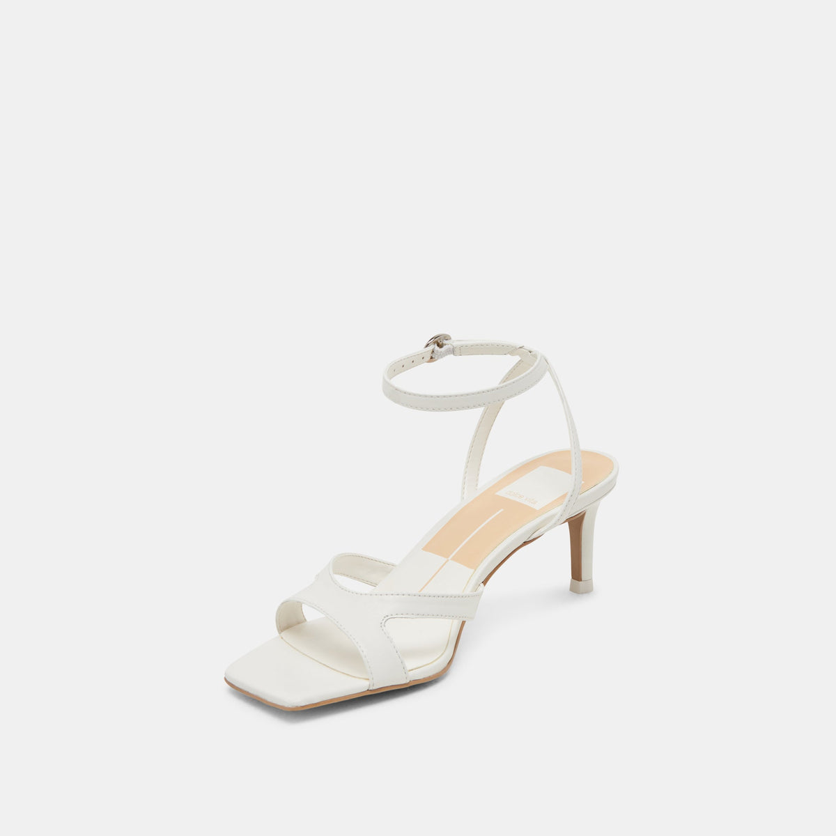 BECKI HEELS TRUE WHITE LEATHER | Dolce Vita