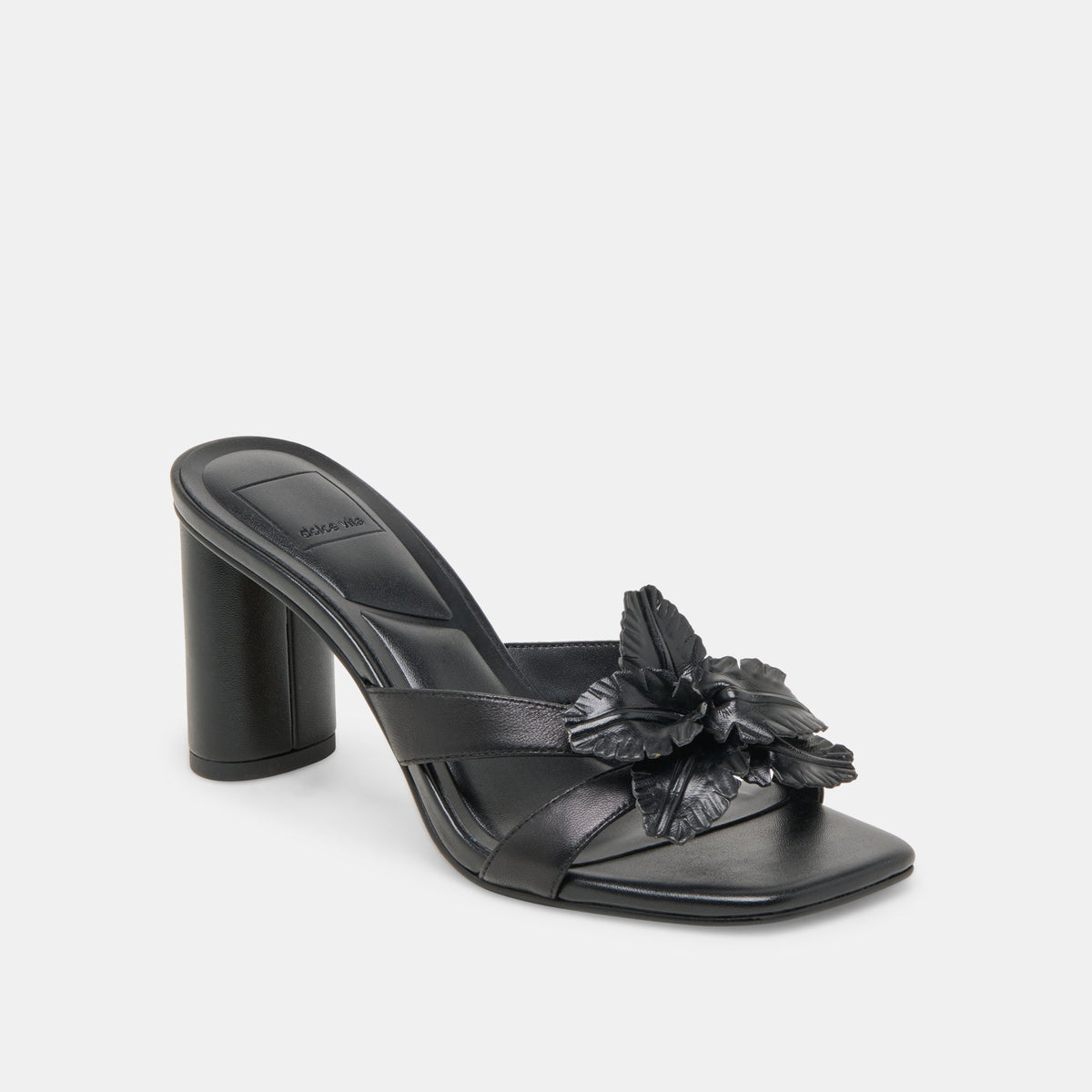 Nikil Black Leather Heels | Dolce Vita
