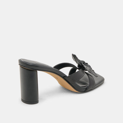 Nikil Black Leather Heels | Dolce Vita