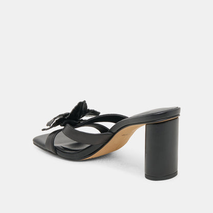 Nikil Black Leather Heels | Dolce Vita