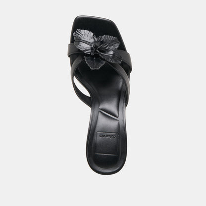 Nikil Black Leather Heels | Dolce Vita