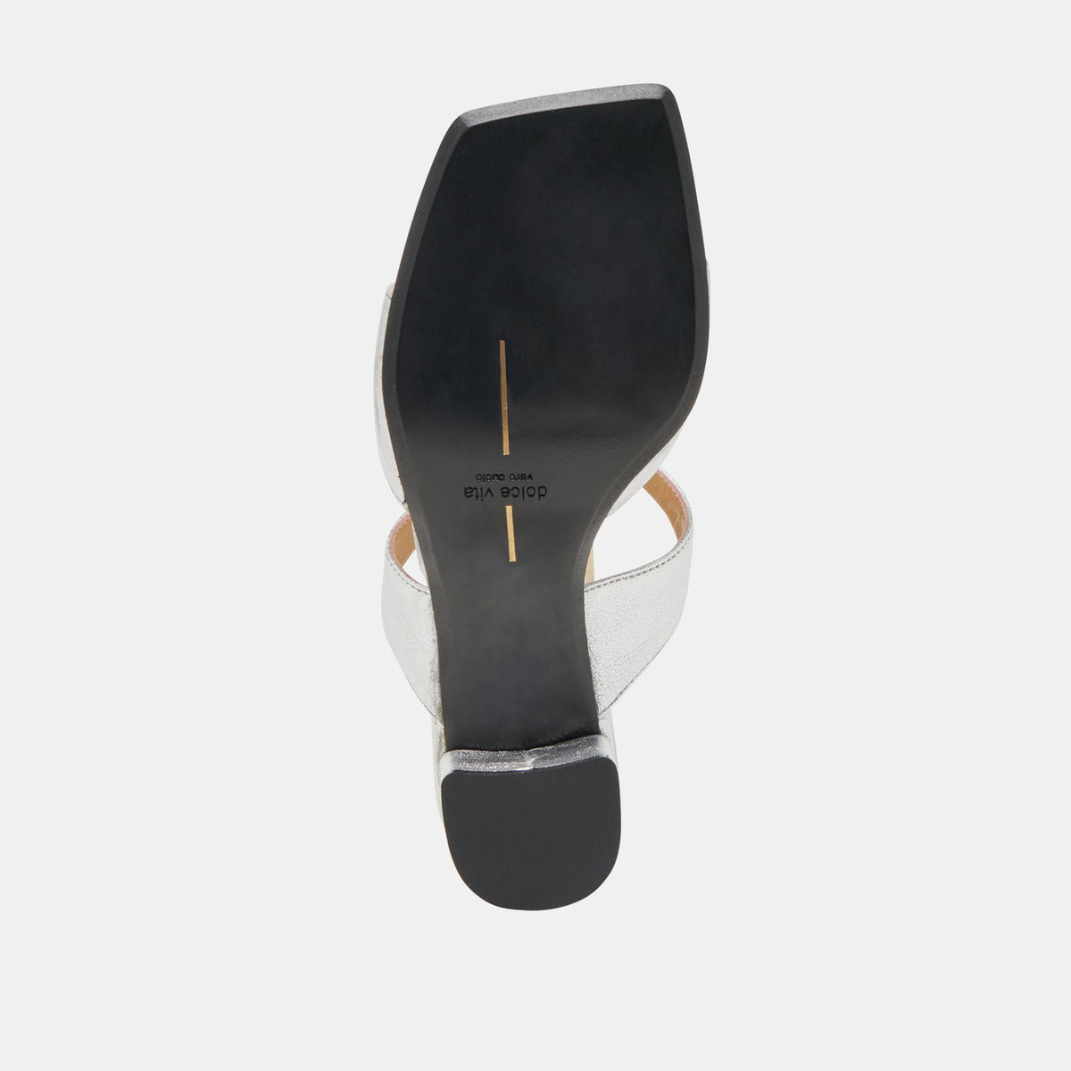 SHANE HEELS SILVER METALLIC LEATHER | Dolce Vita