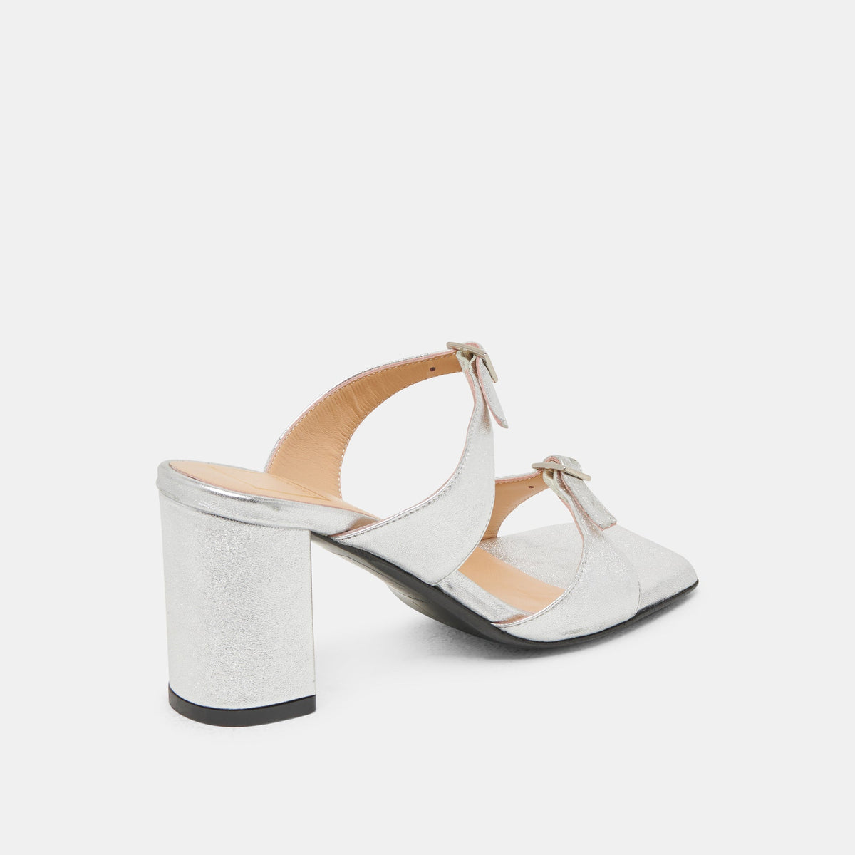 SHANE HEELS SILVER METALLIC LEATHER | Dolce Vita