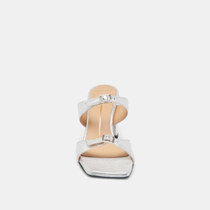 SHANE HEELS SILVER METALLIC LEATHER | Dolce Vita