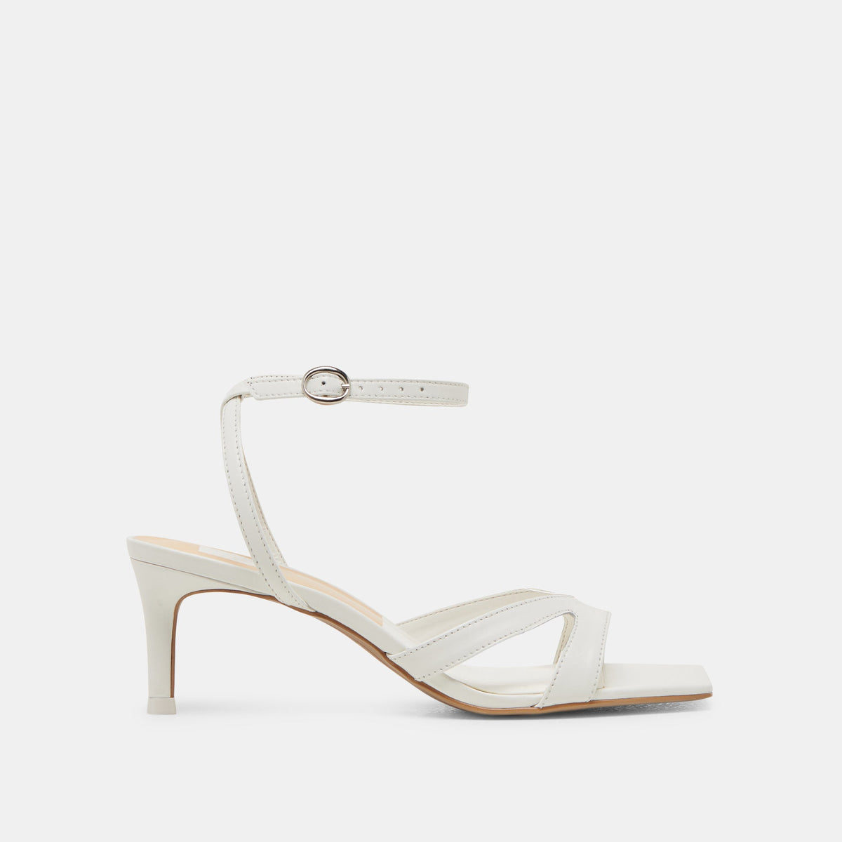 BECKI WIDE HEELS TRUE WHITE LEATHER | Dolce Vita
