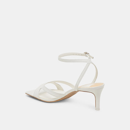 BECKI WIDE HEELS TRUE WHITE LEATHER | Dolce Vita