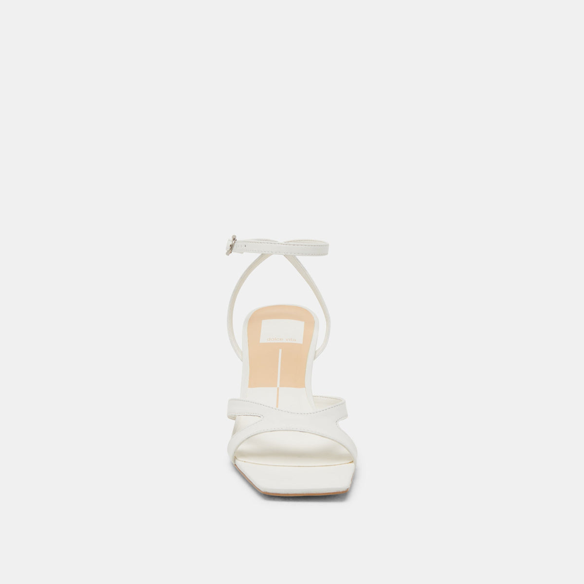 BECKI WIDE HEELS TRUE WHITE LEATHER | Dolce Vita