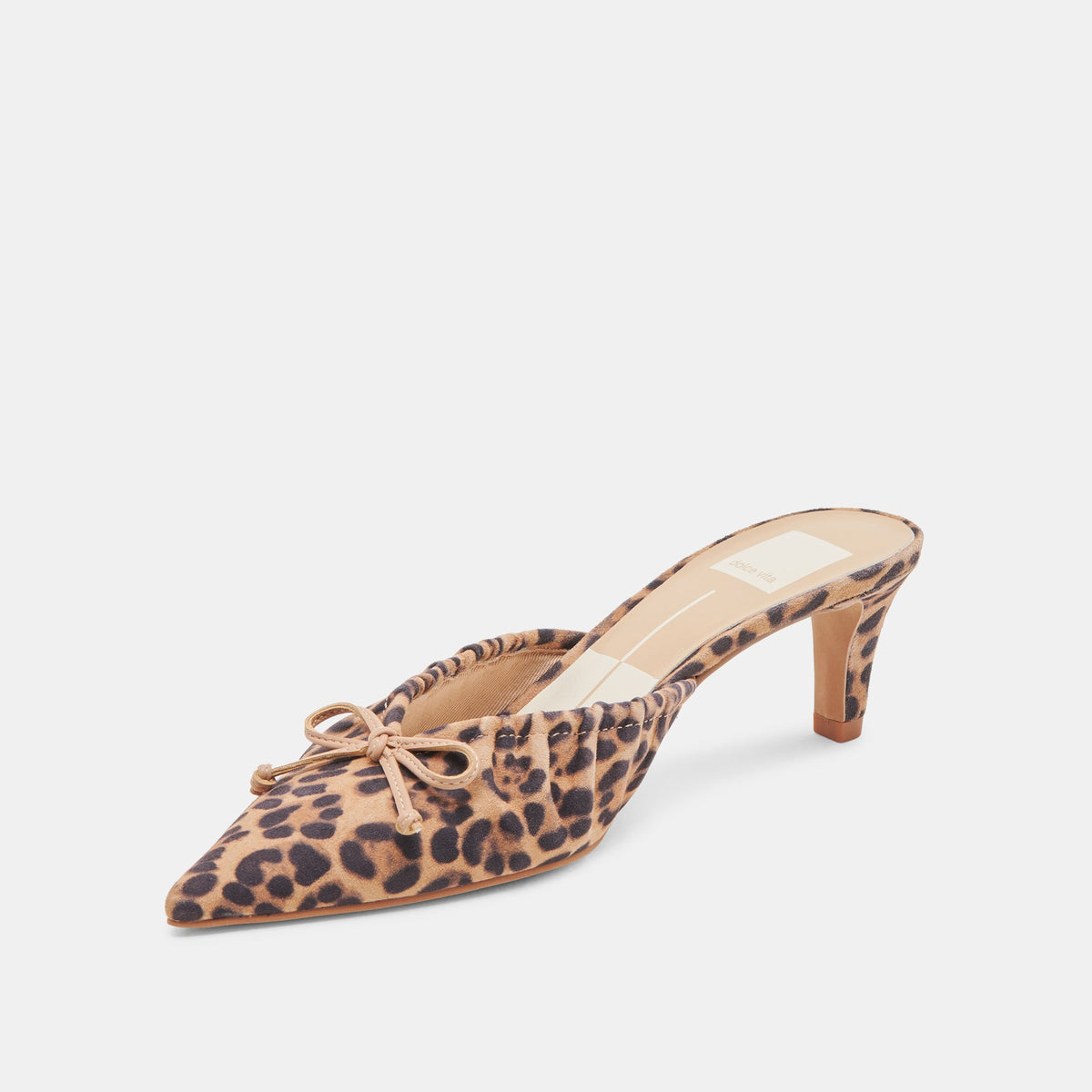 KAIRI MID HEELS DK LEOPARD SUEDE | Dolce Vita