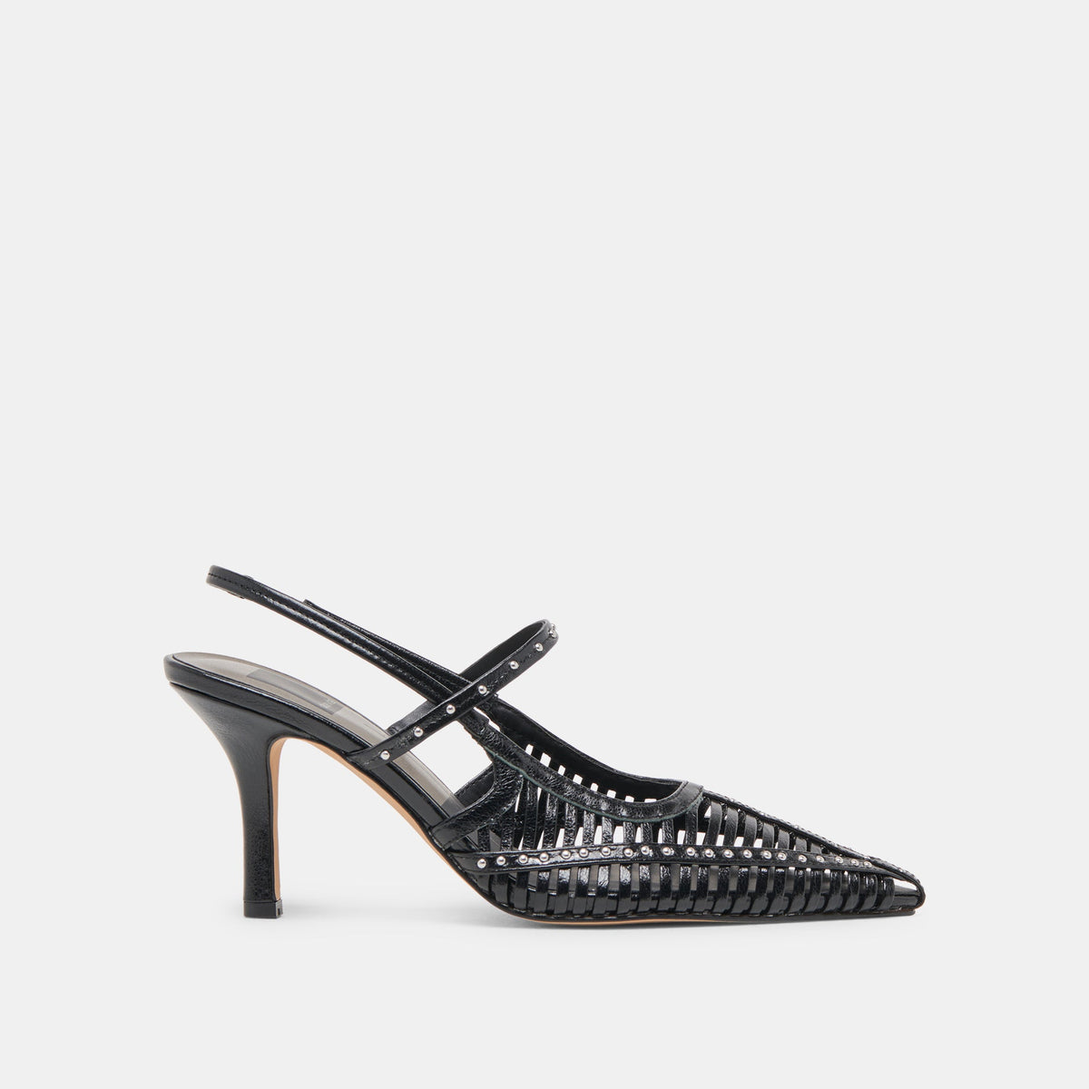 HENSAL HEELS MIDNIGHT CRINKLE PATENT | Dolce Vita