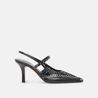 HENSAL HEELS MIDNIGHT CRINKLE PATENT | Dolce Vita