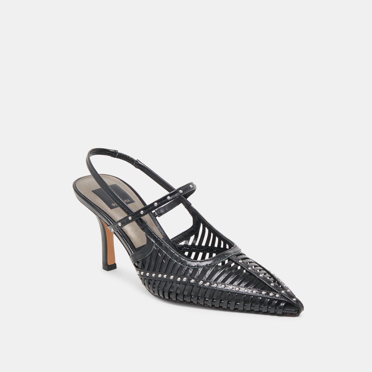 HENSAL HEELS MIDNIGHT CRINKLE PATENT | Dolce Vita