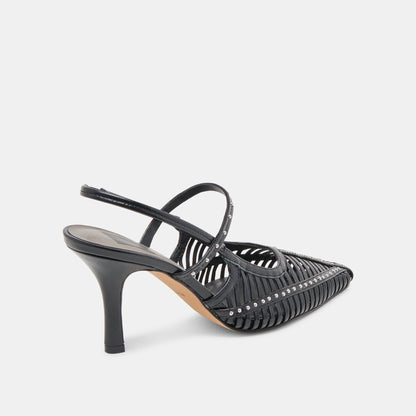 HENSAL HEELS MIDNIGHT CRINKLE PATENT | Dolce Vita
