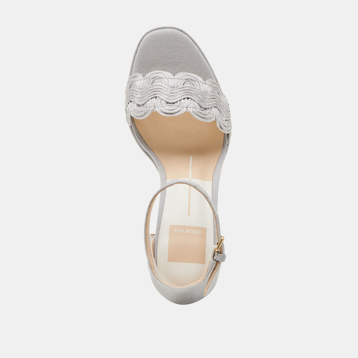 PELTIN HEELS GREY WOVEN RAFFIA | Dolce Vita