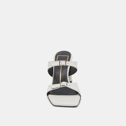 SHANE HEELS OFF WHITE CRINKLE PATENT | Dolce Vita