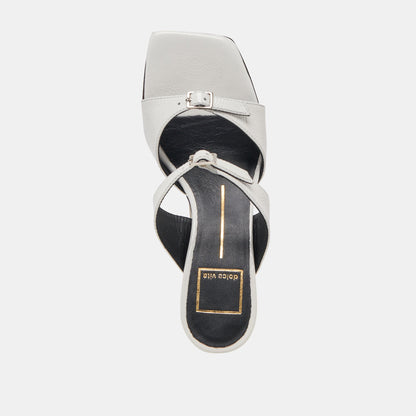 SHANE HEELS OFF WHITE CRINKLE PATENT | Dolce Vita