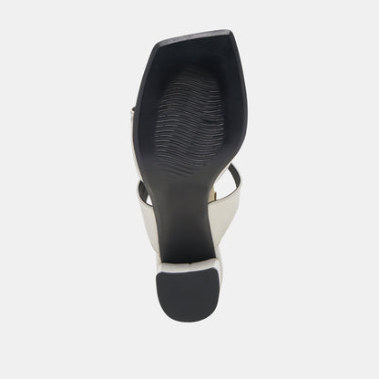 SHANE HEELS OFF WHITE CRINKLE PATENT | Dolce Vita
