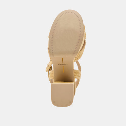 Bety Lt Natural Raffia Heels | Dolce Vita