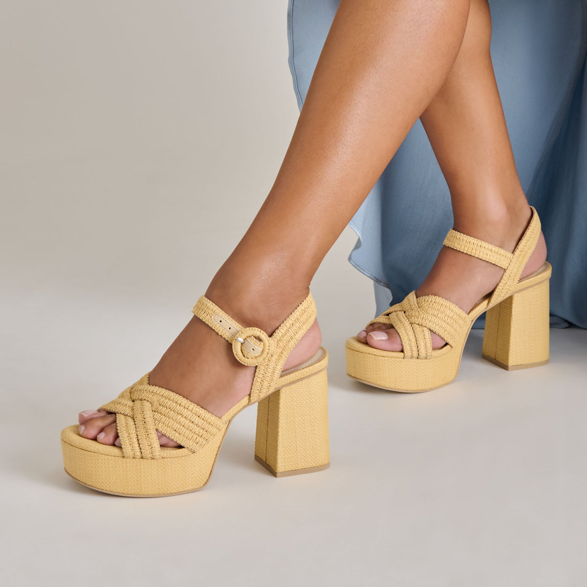 Bety Lt Natural Raffia Heels | Dolce Vita