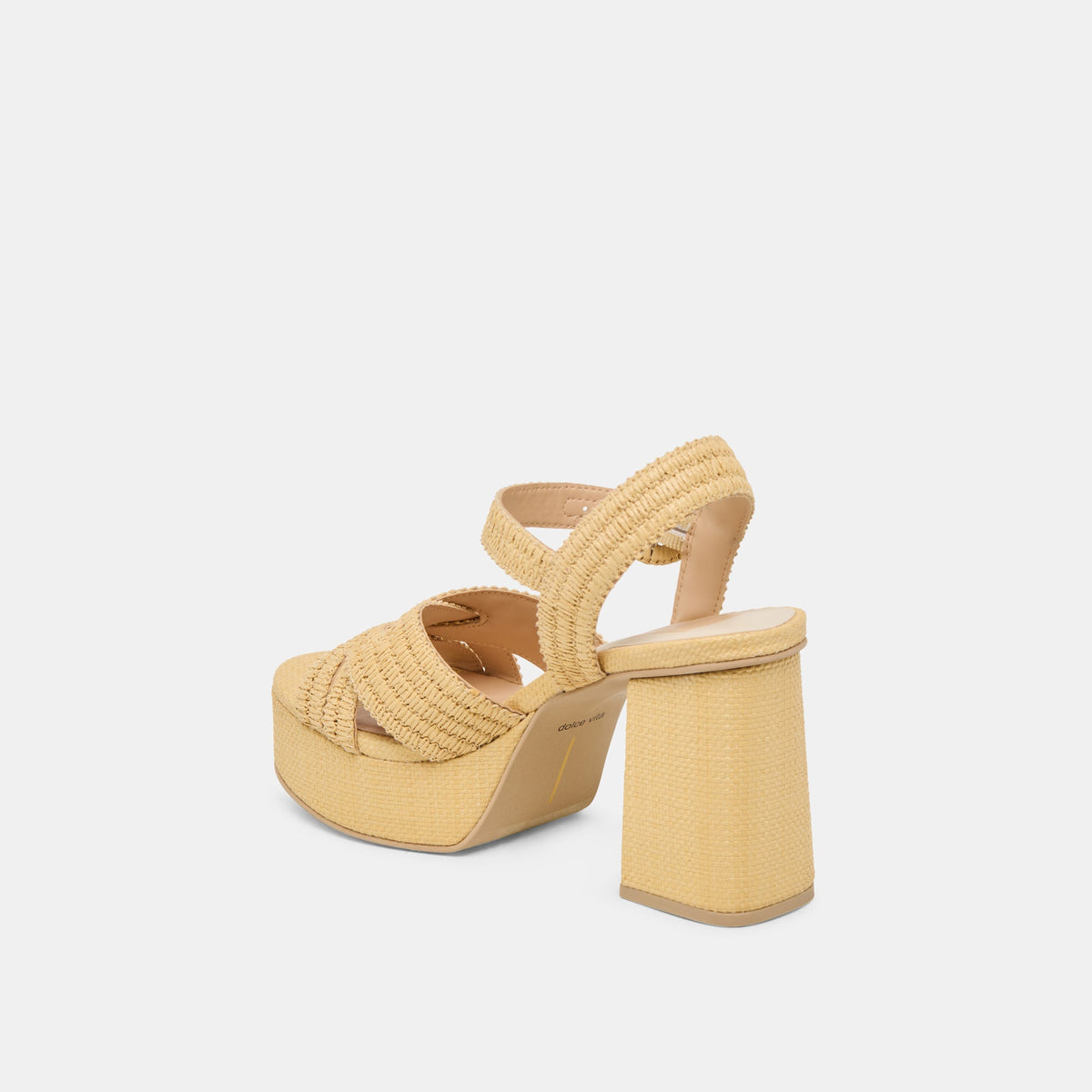 Bety Lt Natural Raffia Heels | Dolce Vita