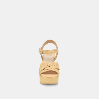 Bety Lt Natural Raffia Heels | Dolce Vita