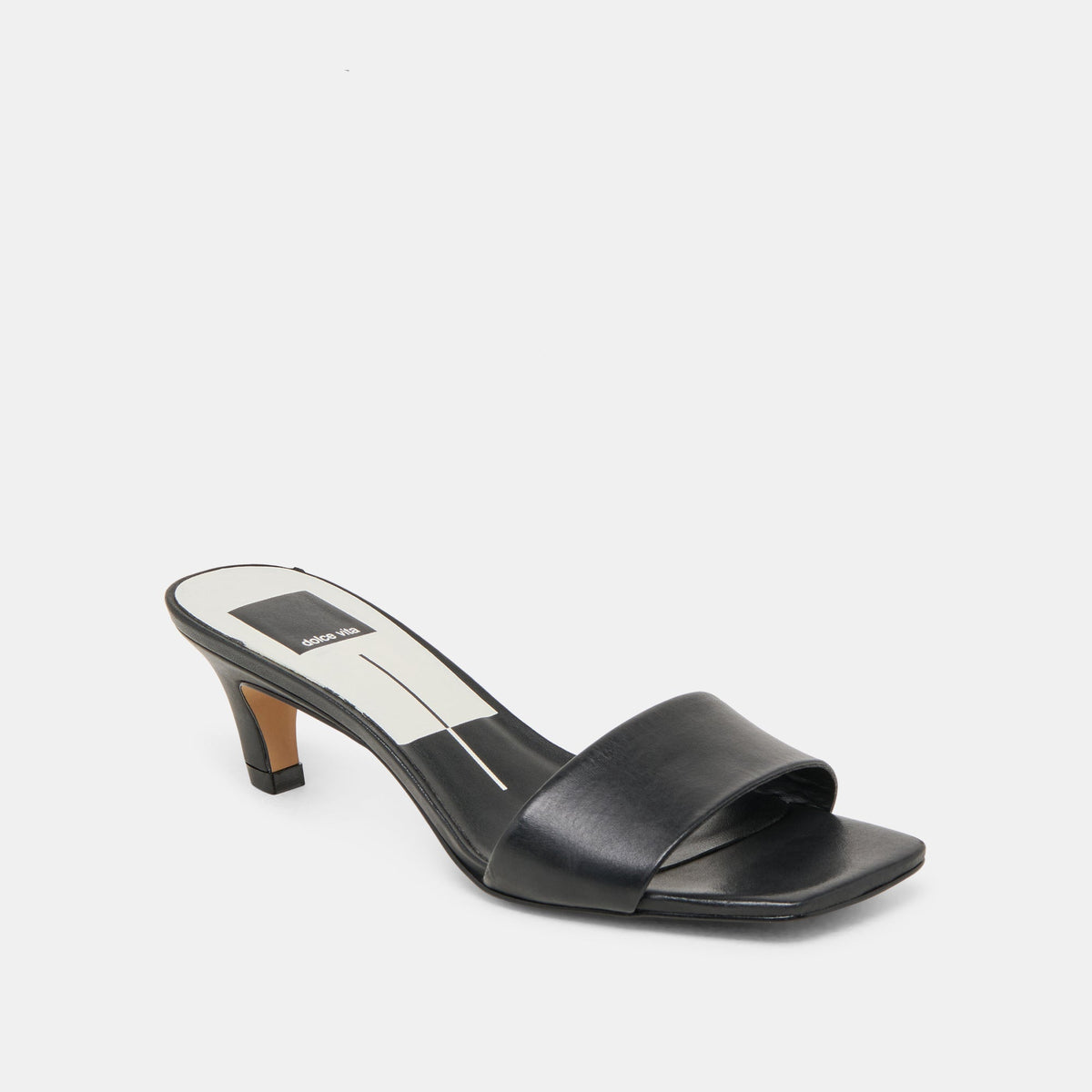 Rexa Black Leather Heels | Dolce Vita