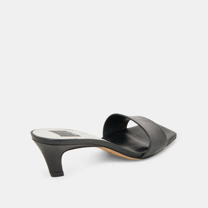 Rexa Black Leather Heels | Dolce Vita