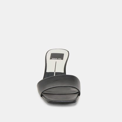 Rexa Black Leather Heels | Dolce Vita