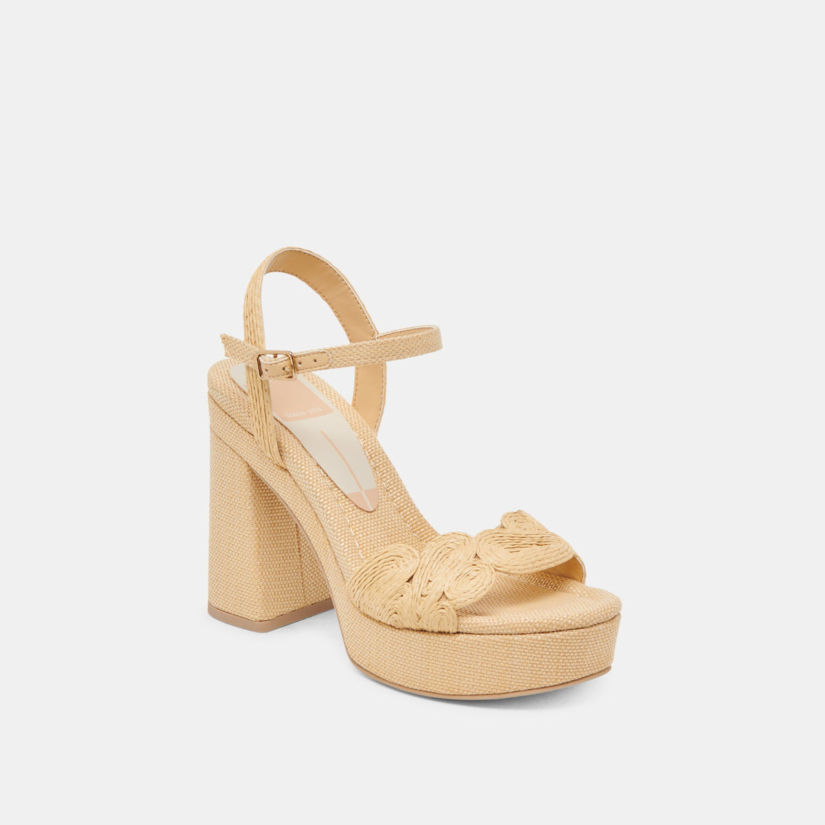 TINAYA HEELS LT NATURAL RAFFIA | Dolce Vita