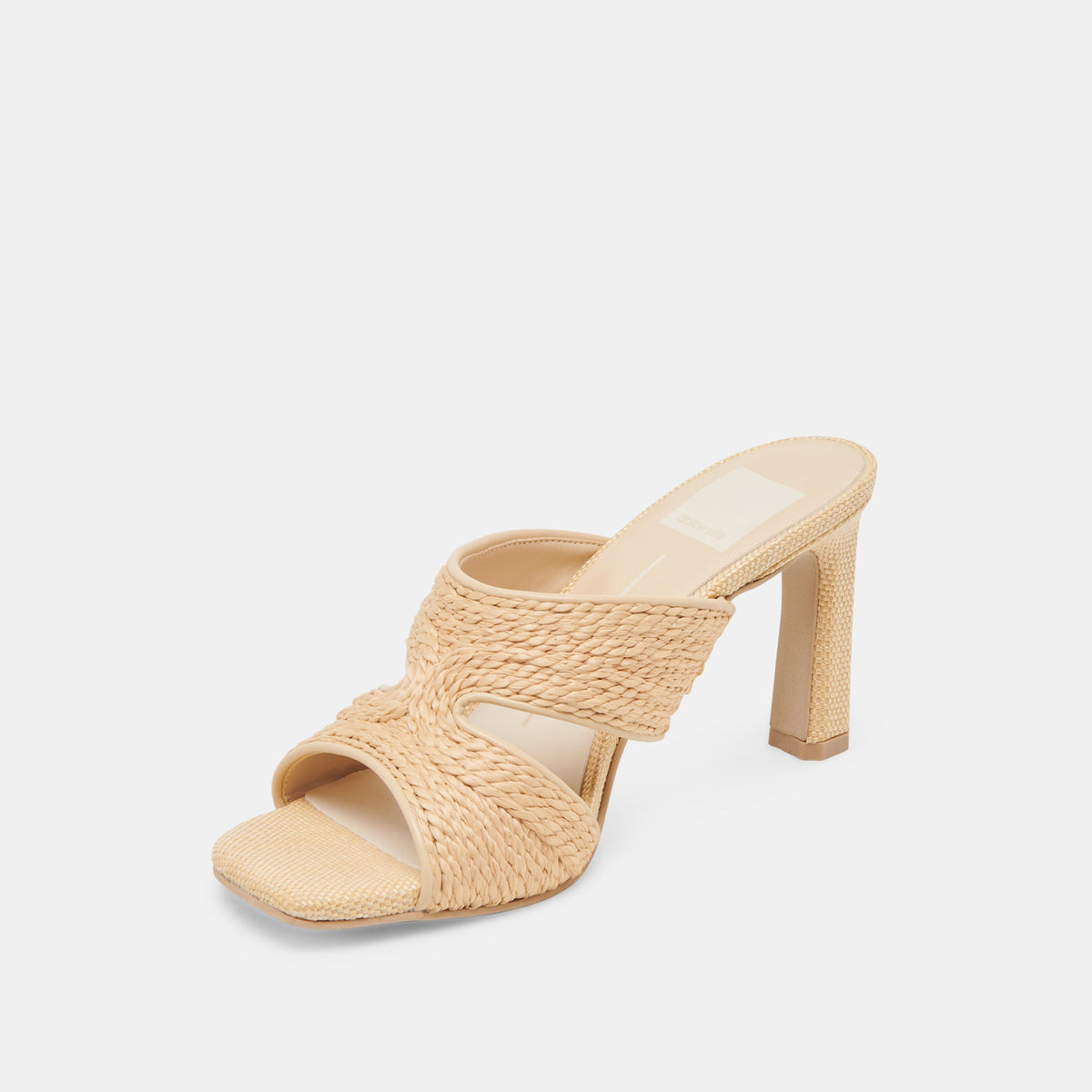 Gitel Lt Natural Raffia Heels | Dolce Vita