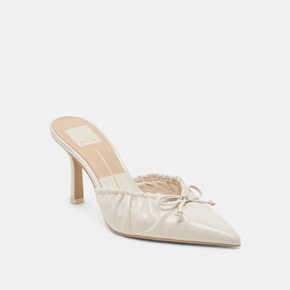 KAIRI HEELS IVORY CRINKLE PATENT | Dolce Vita