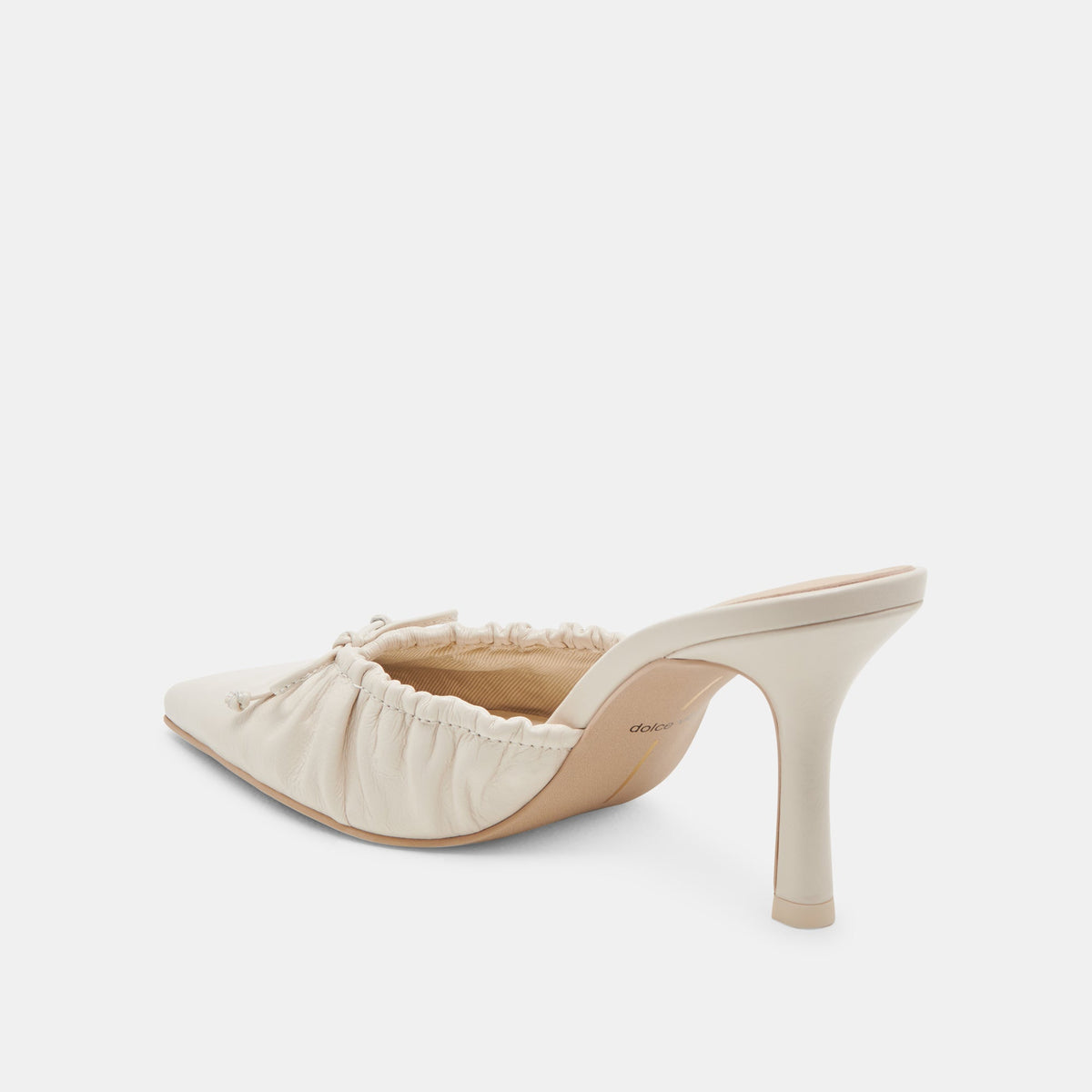 KAIRI HEELS IVORY CRINKLE PATENT | Dolce Vita