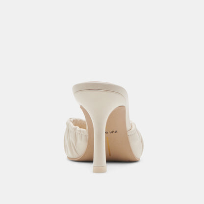 KAIRI HEELS IVORY CRINKLE PATENT | Dolce Vita